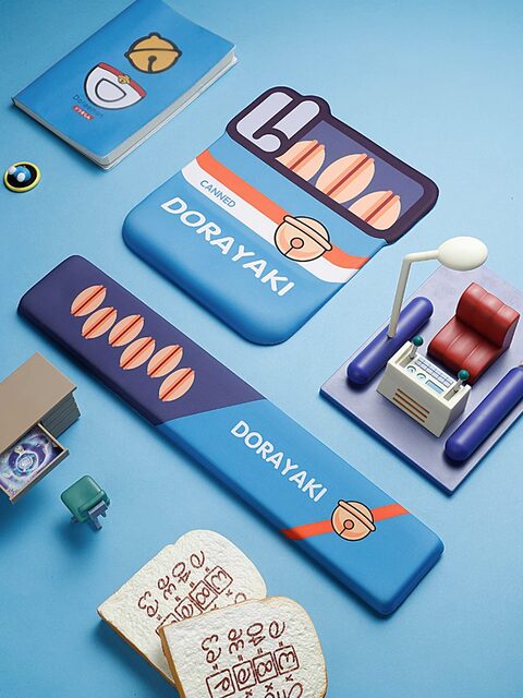 Computer Keyboard Hand Rest Memory Foam Dorayaki Wrist Guard Comfortable Wrist Rest Hand Rest Wrist Pad Girls Hand Pillow Pad