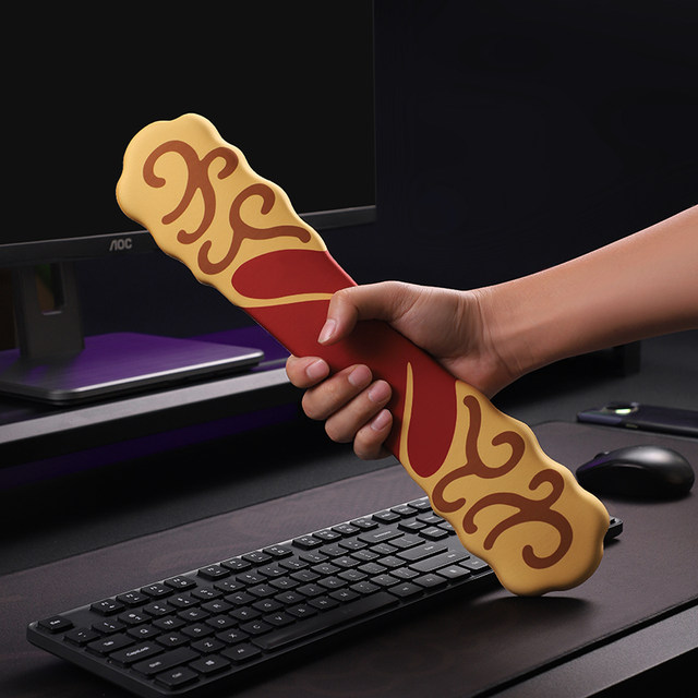 Acrobatic Cloud Silicone Wrist Rest Mouse Pad Memory Foam Computer Keyboard Hand Rest Office Wrist Support Golden Cudgel Mouse Pad