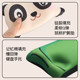Panda Silicone Wrist Pad Bamboo Mouse Pad Keyboard Hand Rest Memory Foam Girls Cute Office Palm Rest