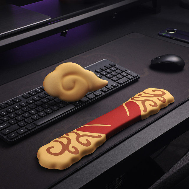 Acrobatic Cloud Silicone Wrist Rest Mouse Pad Memory Foam Computer Keyboard Hand Rest Office Wrist Support Golden Cudgel Mouse Pad