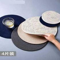 Flower pot mat fabric hot mat desktop insulation mat household bowl mat coaster vase mat round dining table mat tray mat