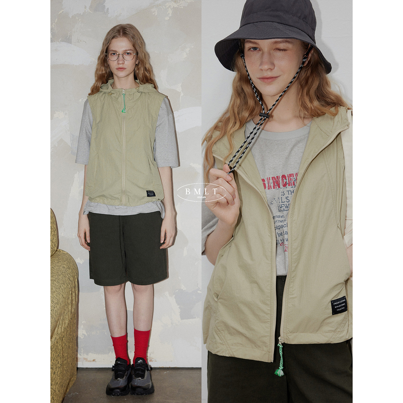 Bmlt [Mountain Wilderness] Mountain-Style Outdoor Workwear Vest, Sports Casual Sleeveless Vest, Layered Women's Top