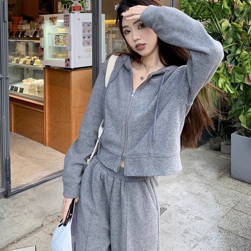 Комплект, толстовка с капюшоном, штаны, коллекция 2023, свободный прямой крой