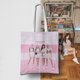 blackpink Kim Ji Soo Park Chae Young Lisa peripheral canvas bag student tutoring handbag girl shopping bag