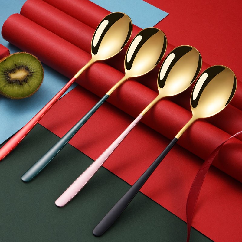 Spoon family 2021 new chopsticks spoon set children's eating spoon household non-staple food high-value soup spoon