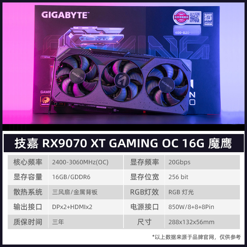 Видеокарта Gigabyte RX9070 XT Magic Eagle 16G
