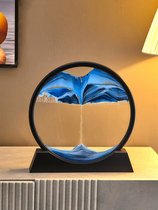 Creative light luxury decompression art hourglass decoration living room desktop office quicksand painting decoration birthday gift female