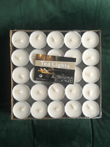 MOMOS Mo language classic European style smokeless and odorless white long rod cup candle