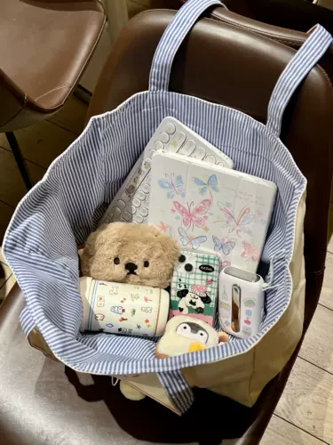 Двусторонний шоппер, сумка, с вышивкой