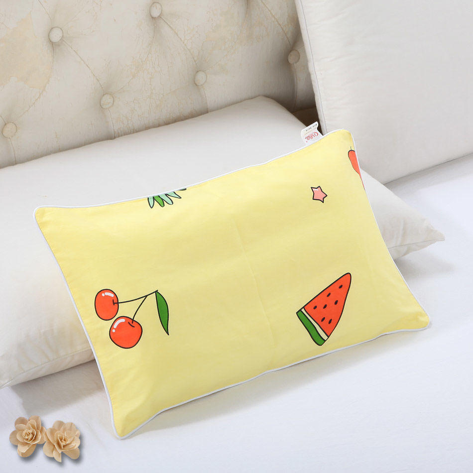 100% Pure Cotton Children Pearl Cotton Pillow Pillow Inner Cartoon 0-3-6 year old Stereotyped Cervical Spine Pillow Baby Pillowcase