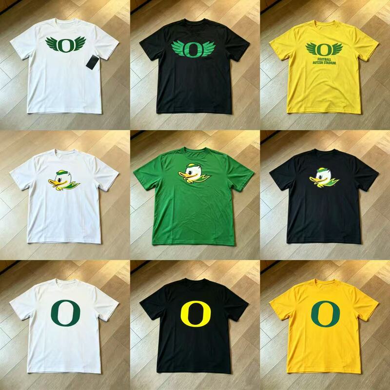 26 New Ncaa American College League Oregon Oregon Basketball Warm-Up Training Shooting Short-Sleeved T-Shirt