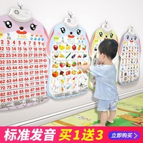 Pinyin Wall Chart Audiobook Early Teaching Vocal Literacy Alphabet Baby Enlightenment Children Point Read Wall Stico full set