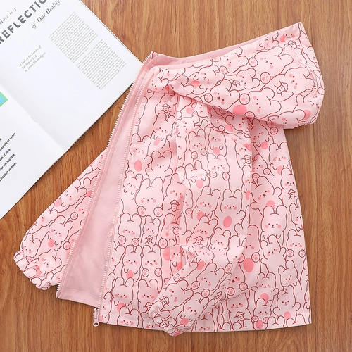 Осенняя двусторонная детская ветрозащитная весенняя куртка с молнией