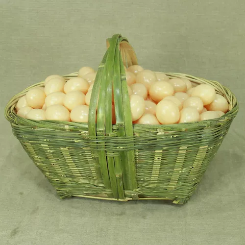 Корзина бамбука бамбука ручной работы, подарочная корзина для корзины для инвалидов, корзина для хранения фруктов с яйцом бамбука Happy Baske Bamboo Редактор