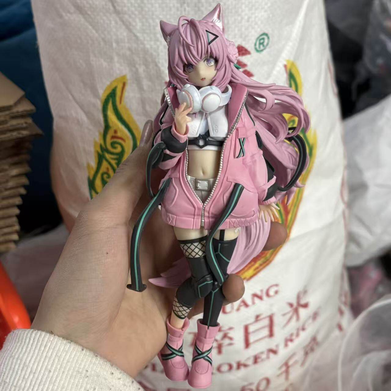 Authentic In-Stock Bandai Ichiban Kuji Hololive Bo Yi Xiaoyeli Cyberpunk Style Figure Without Box