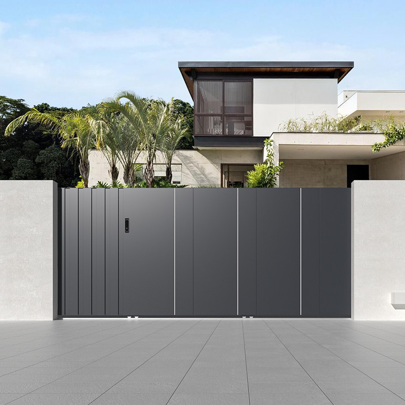 German LOSDUN Rosee Shield Courtyard Gate Modern Villa Outdoor Yard Aluminum Alloy High-end Electric Aluminum Art Door-Taobao