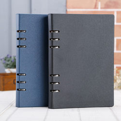 A5 notebook loose-leaf detachable note business meeting record birthday stationery 6-hole book can replace A5 leaky binder hand account diary enterprise unit school custom logo