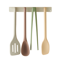 (Self-operated) kimscook rainbow magnetic silicone spatula set non-stick special spatula household spatula frying spoon