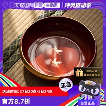 (Self-operated) hatsuichi Japan imported Yamanaka lacquerware resin big bowl Japanese style gold foil crane fruit plate