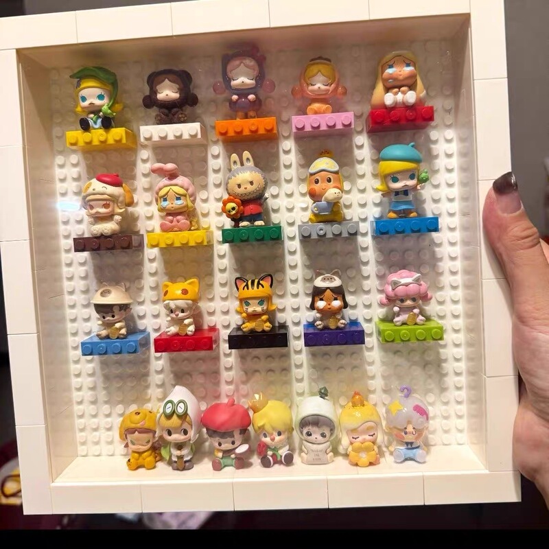 Building Block Photo Frame Ornaments Blind Box Light Photo Frame Hand-Assembled Toy Ornaments Creative Gifts