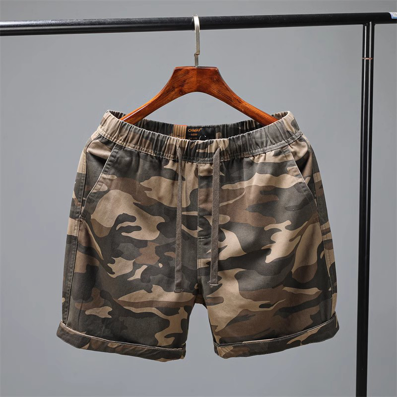 Summer Retro Men's Jogging Shorts Pure Cotton Loose Three-Quarter Pants Sports Running Camouflage Multi-Color Drawstring Waistband Summer Retro Men's Jogging Shorts Pure Cotton Loose Three-Quarter Pants Sports Running Camouflage Multi-Color Drawstring Waistband