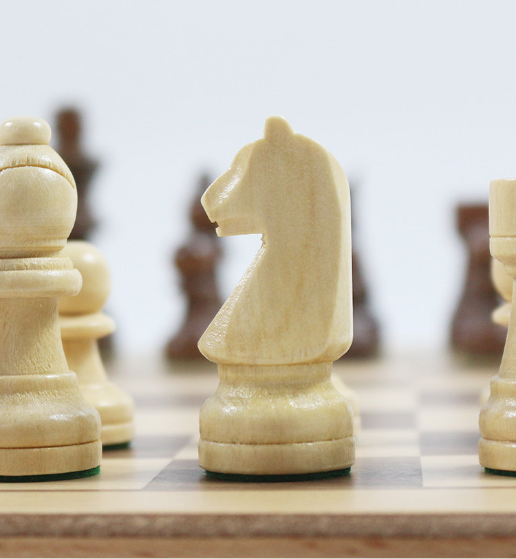 Шахматы 博圣高品质实木国际象棋跳棋套装大号儿童木质折叠棋盘比赛chess