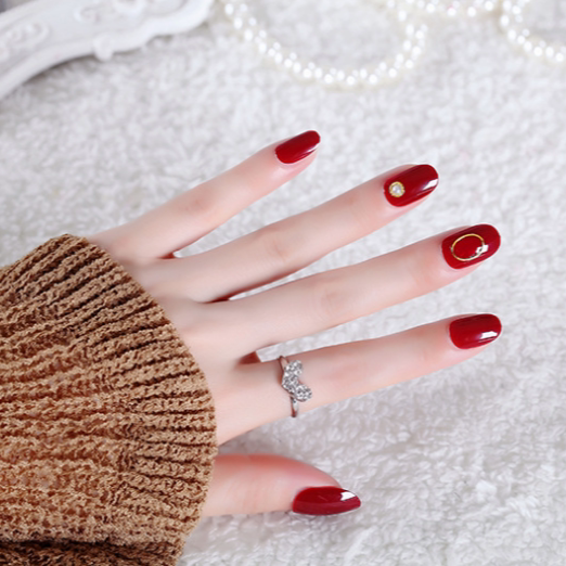 Starry Sky Prince nail piece Song Zuer's same style of manicure nail patch short natural long-lasting waterproof nail art directly attached - Taobao