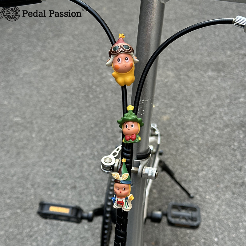 Bicycle Cable Ties, Gear and Brake Cable Modification, Star-Shaped Decorative Accessories, Pendants, Hanging Ornaments for Folding Bikes and Mountain Bikes