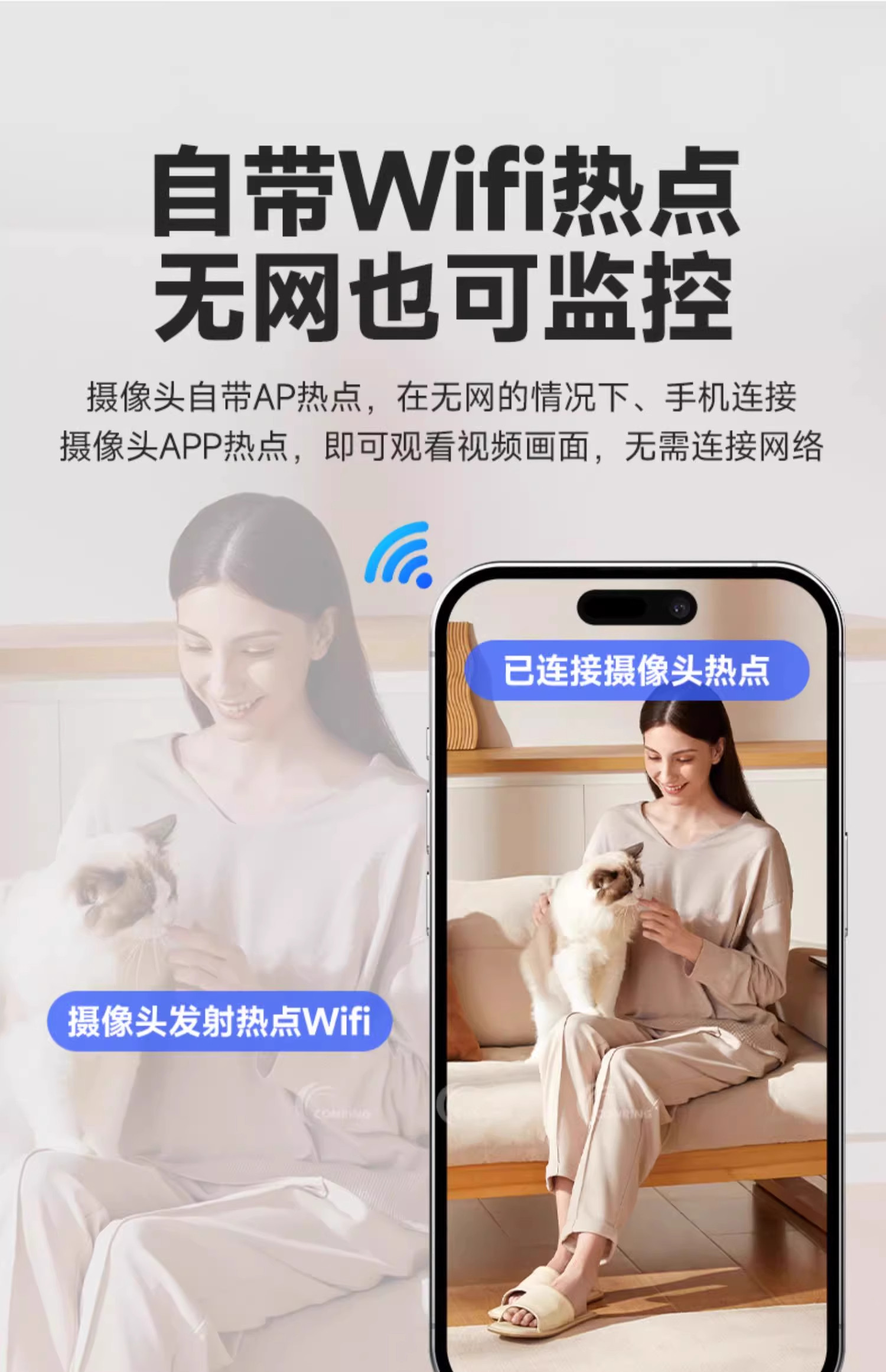 4g/5g摄像头 无线监控摄像头360度远程无网监控摄像头免插电用监控夜视
