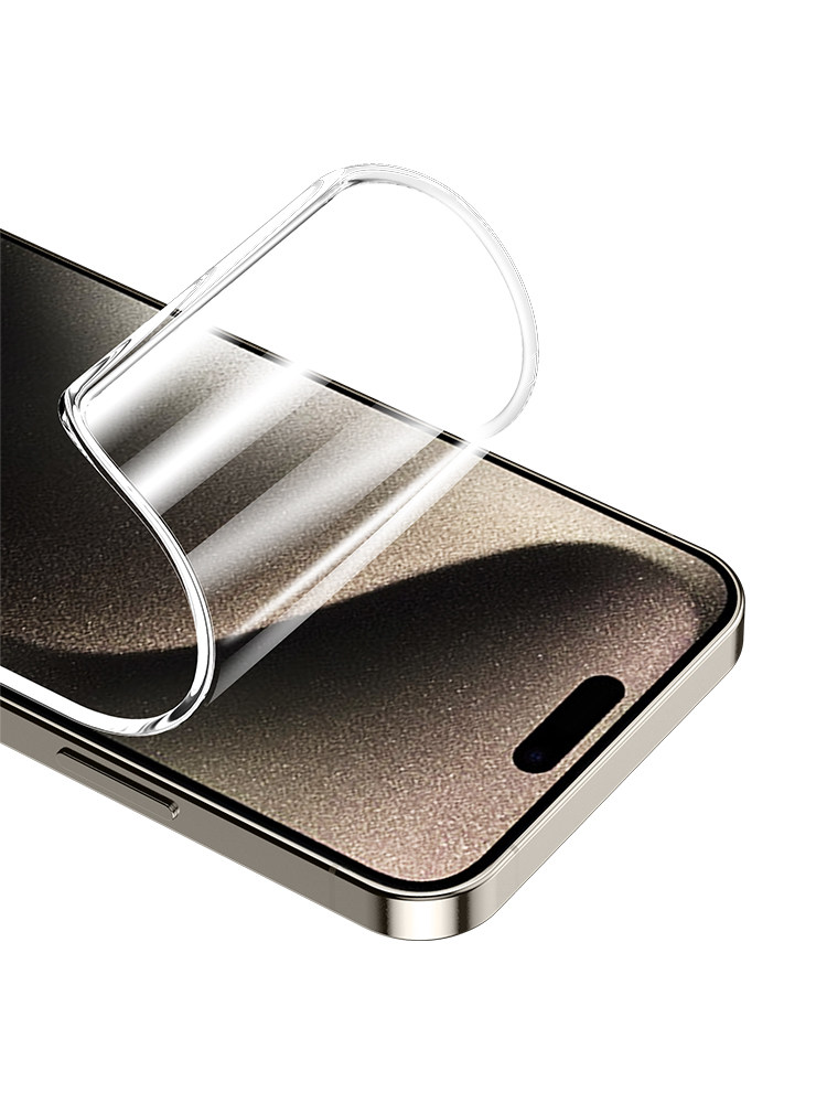 Suitable for Apple 15Promax Mobile Phone Film iPhone 15 Pro Tempered Hydrogel Film 15Plus Full Screen Coverage Ultra New Soft Film Without White Edges High-Definition Anti-Blue Light Anti-Fall Protective Film