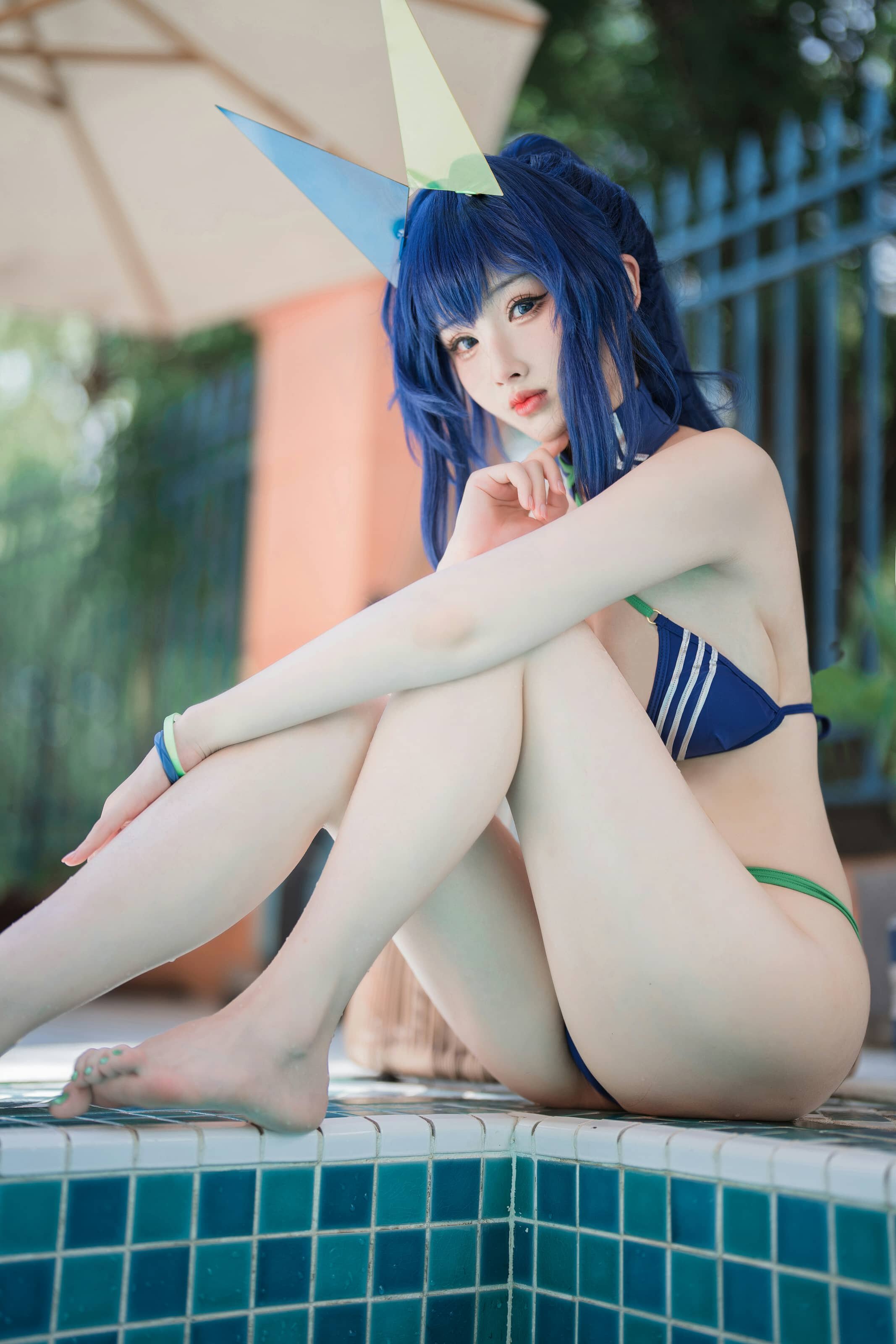 rioko凉凉子 碧蓝航线 花园泳装