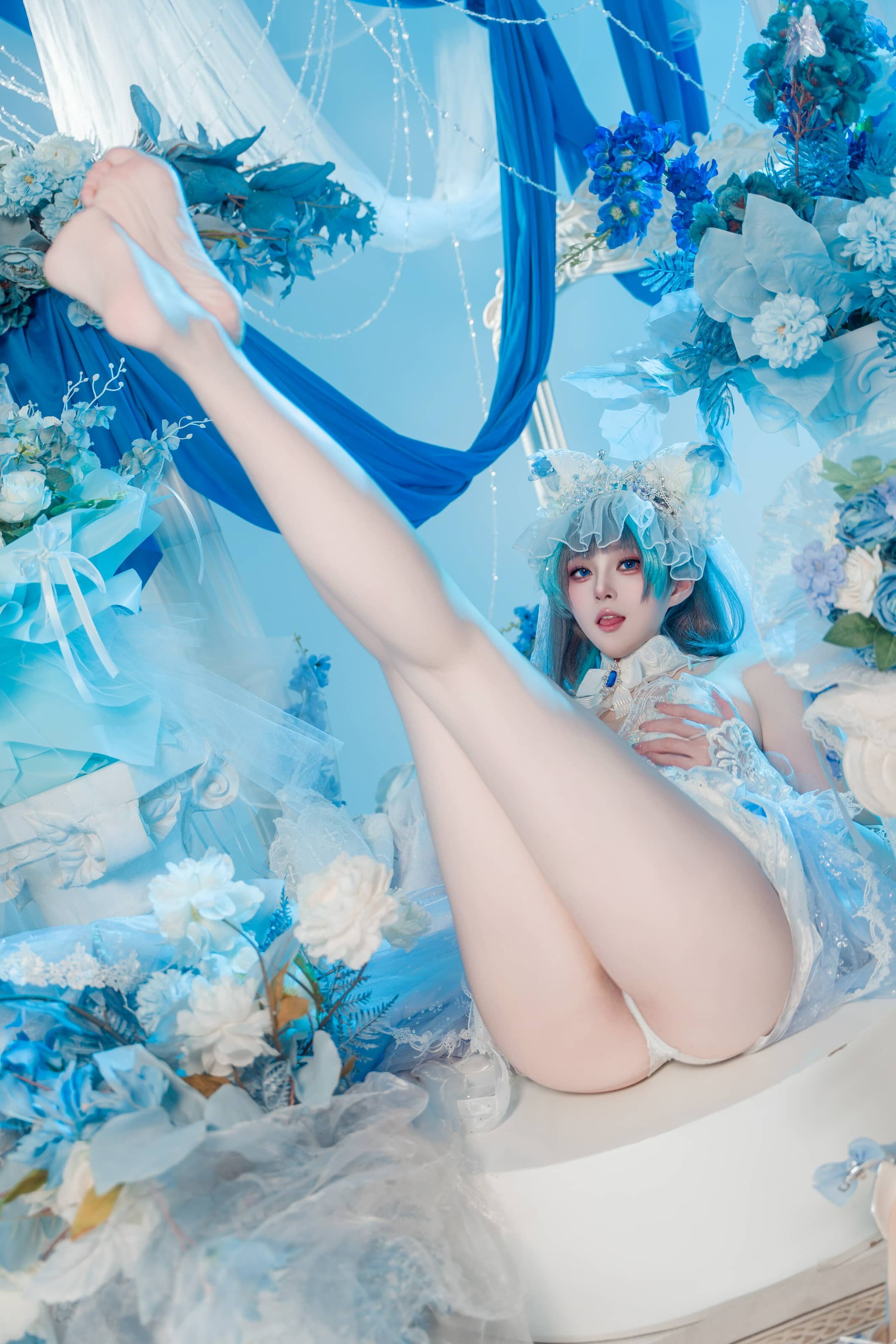 Natsuko_夏夏子 碧蓝航线 柴郡婚纱