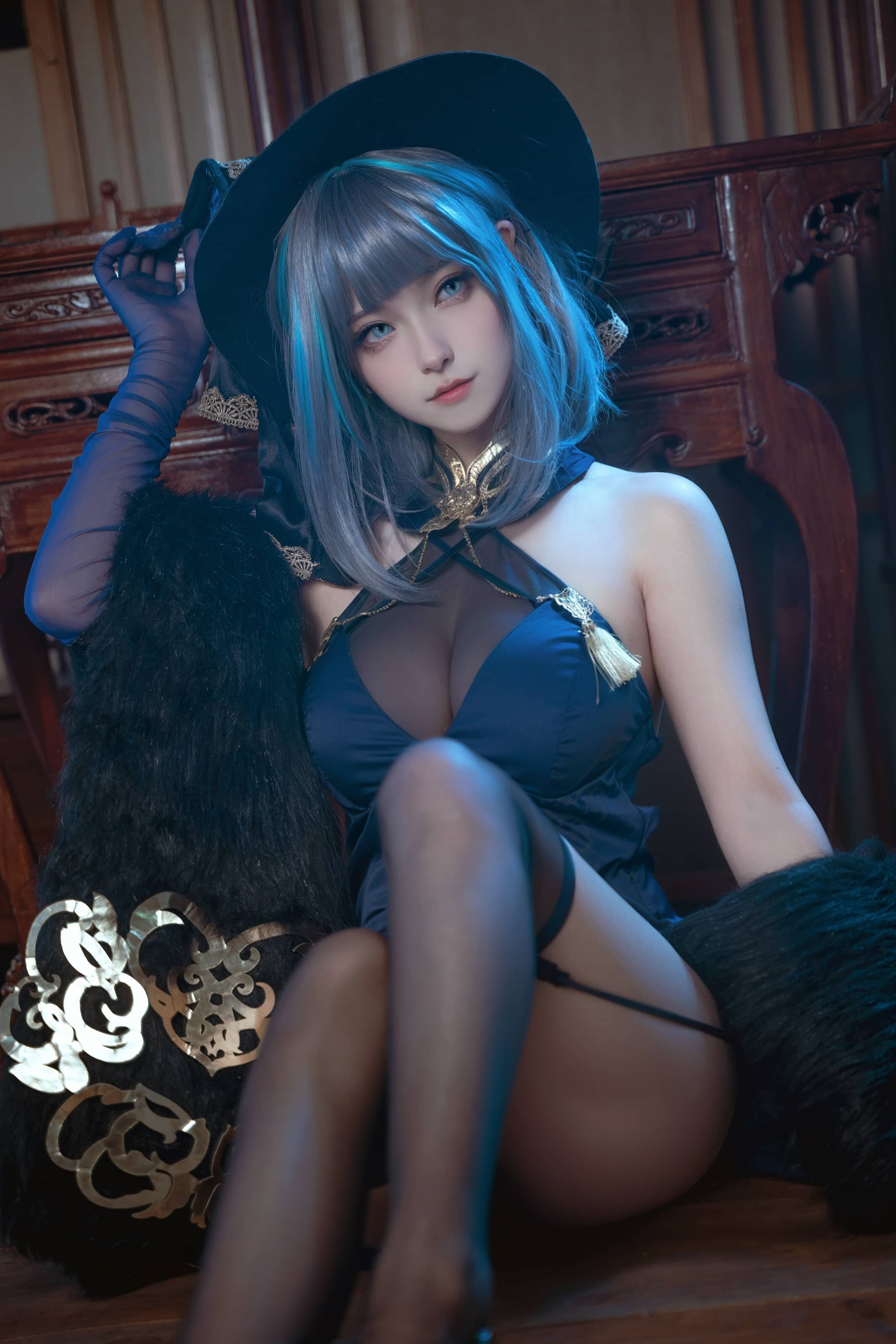 seya-狮砸 碧蓝航线 柴郡旗袍