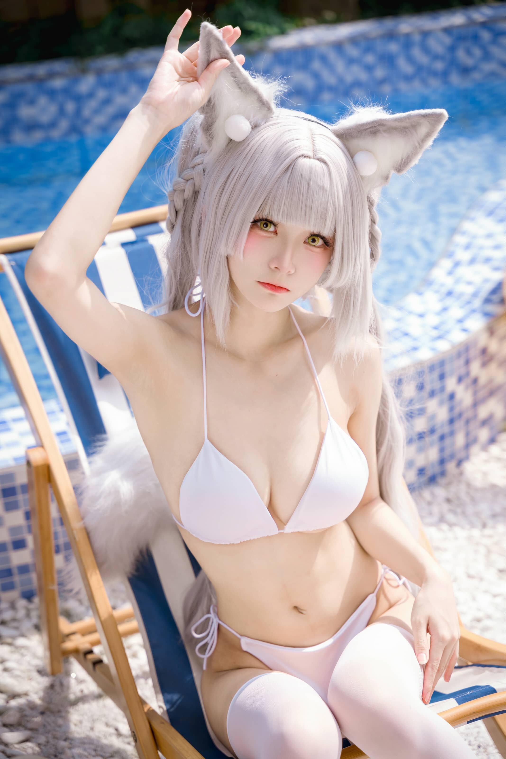 九柒喵 碧蓝航线 朝凪泳装