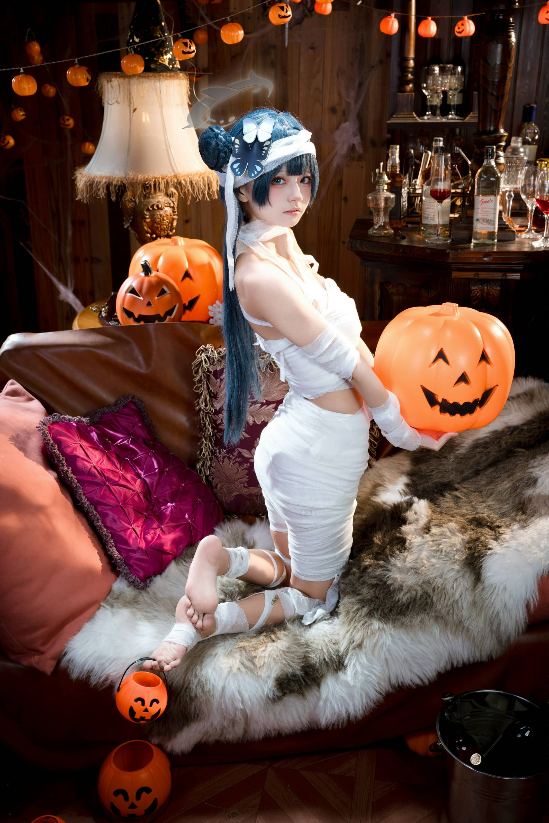 九柒喵 蔚蓝档案 好美+妃咲万圣节