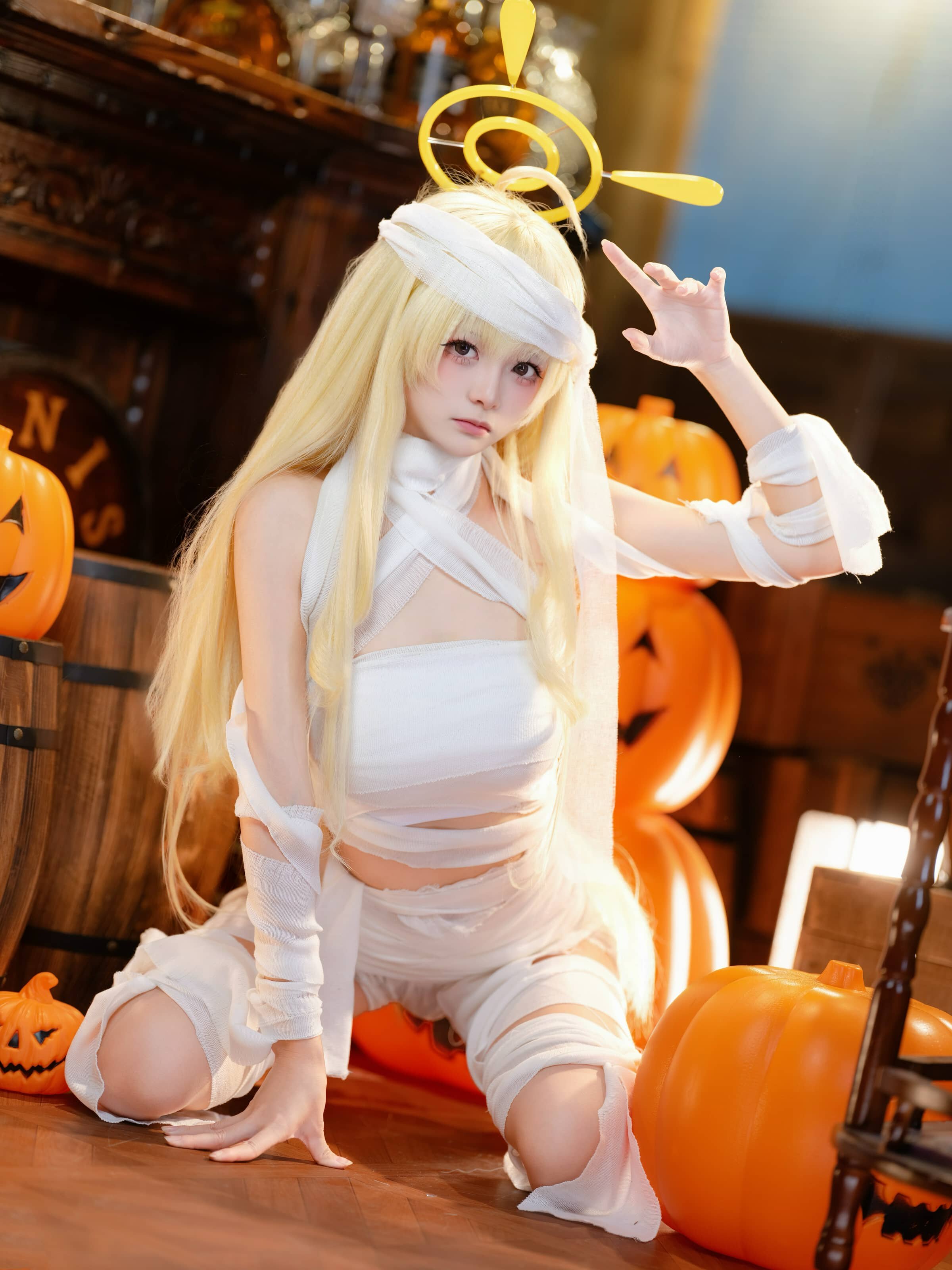 九柒喵 蔚蓝档案 好美+妃咲万圣节