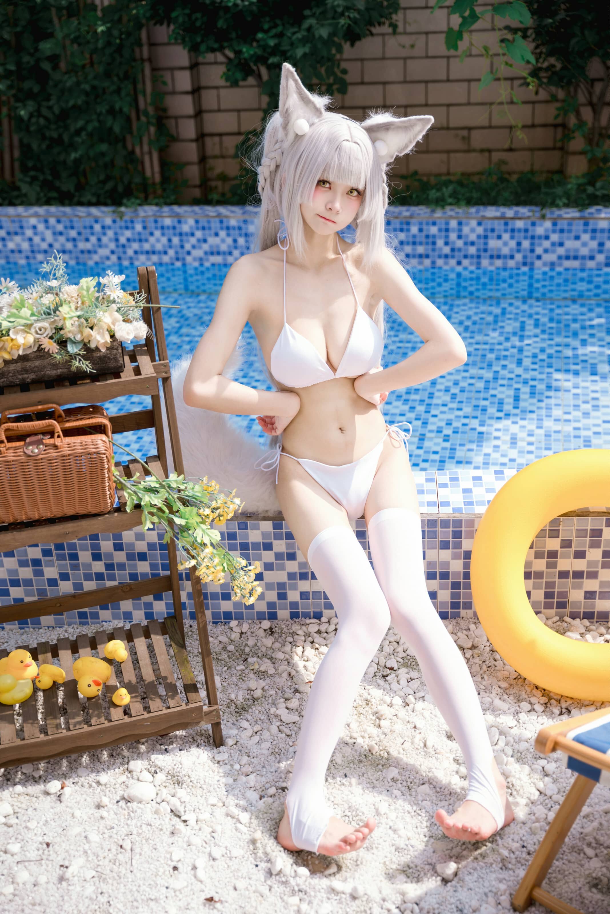 九柒喵 碧蓝航线 朝凪泳装