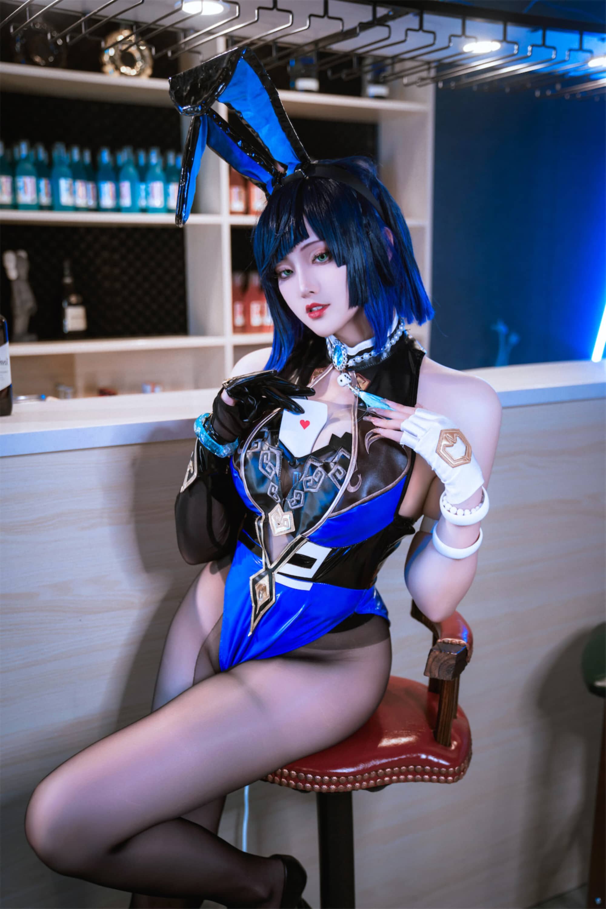 Natsuko_夏夏子 原神 夜兰兔女郎