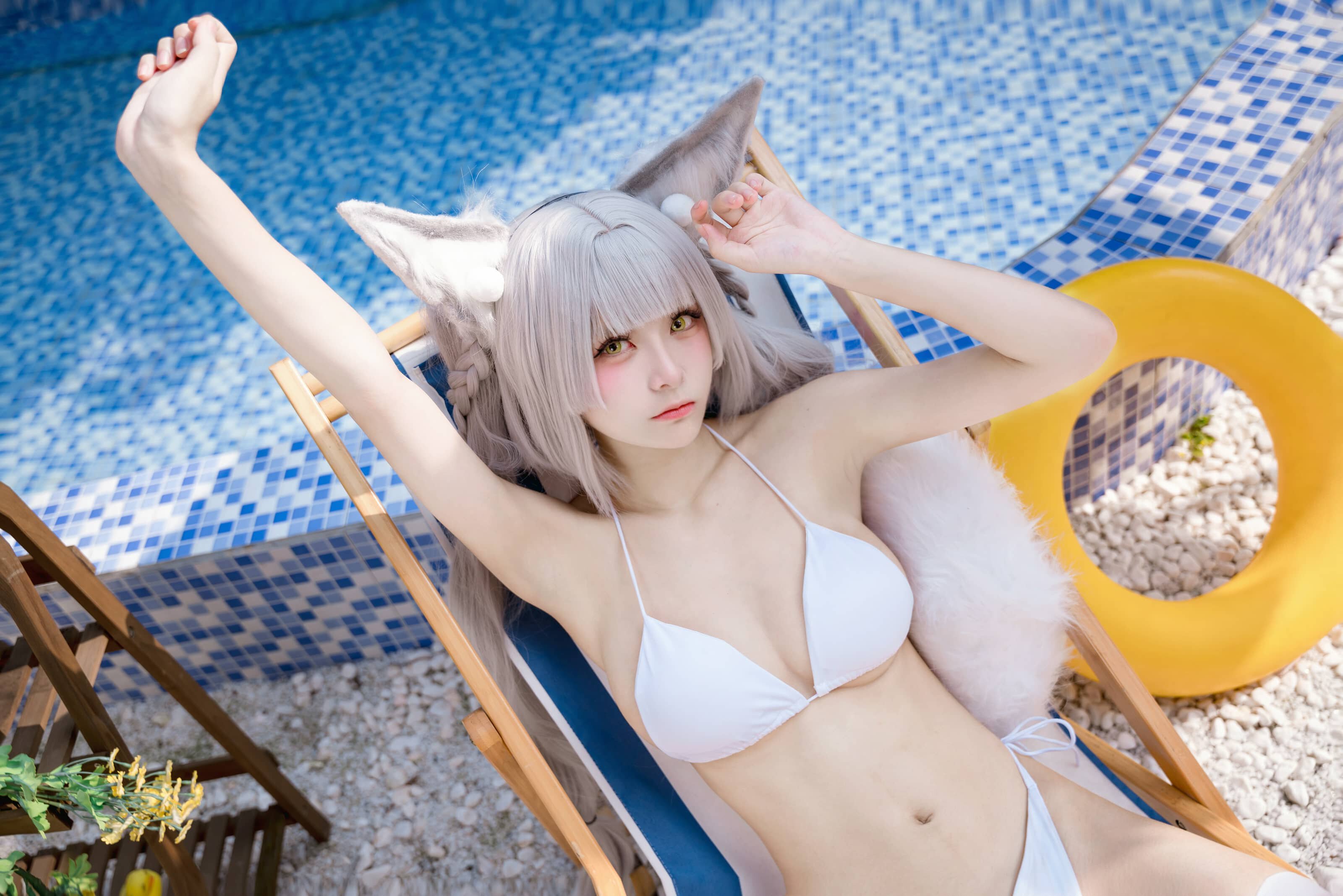 九柒喵 碧蓝航线 朝凪泳装