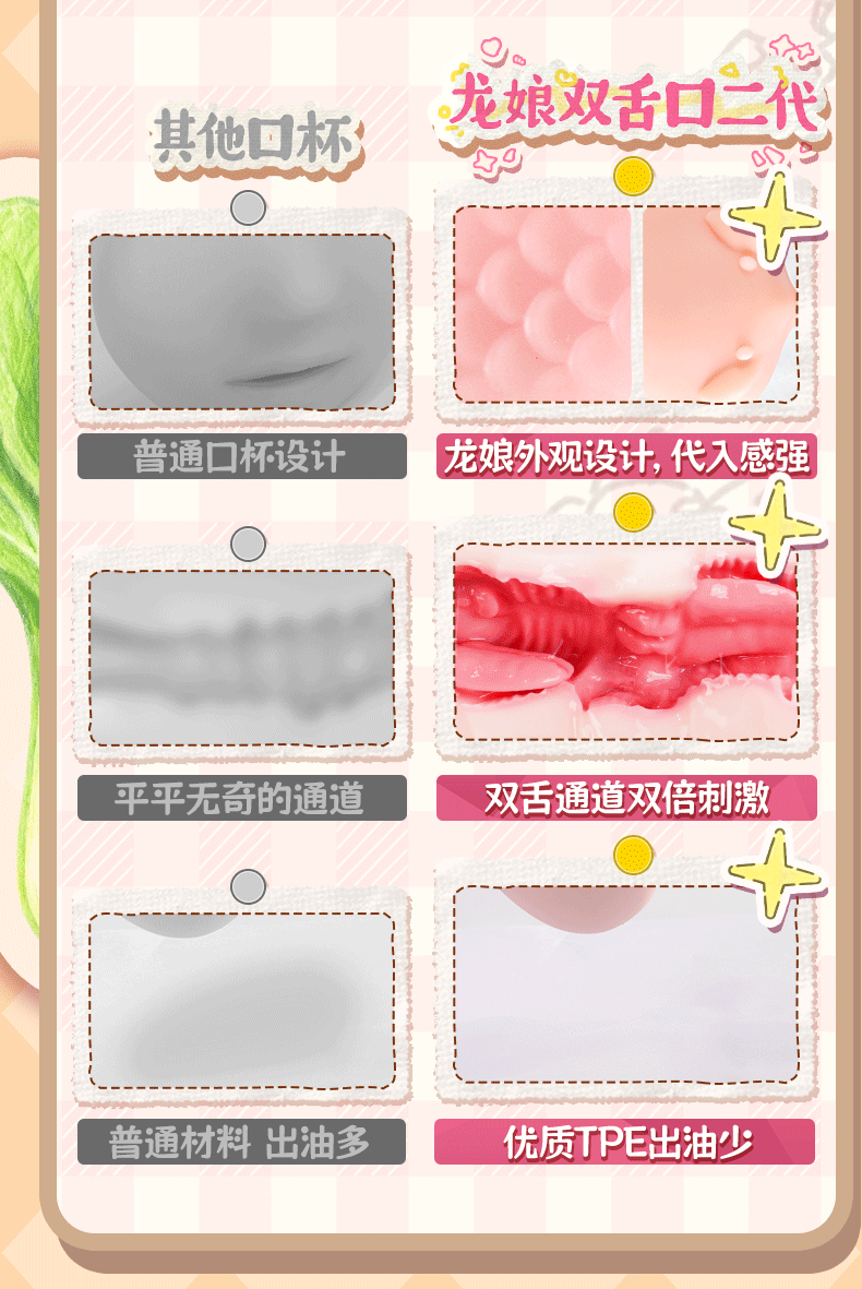 杯多多龙娘双舌口交杯自慰飞机杯男用真人倒模膜名器重口爱斐济杯