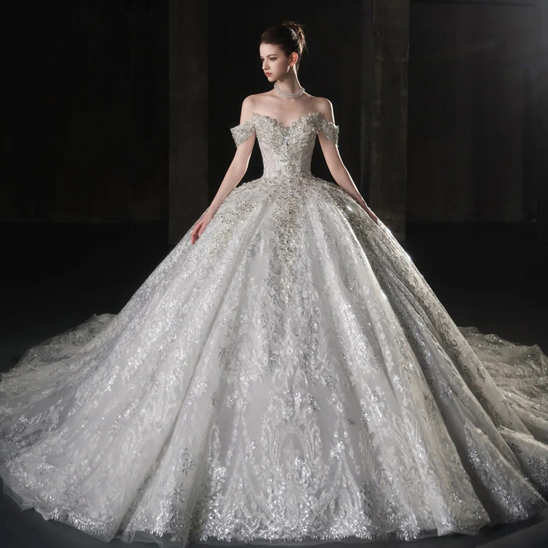 One-Shoulder Wedding Dress for Brides 2026 New Style, Heavy-Duty Luxury, Plus Size for Pregnant Women, Fat Mm, Reception Dress with a Train, High-End Feel One-Shoulder Wedding Dress for Brides 2026 New Style, Heavy-Duty Luxury, Plus Size for Pregnant Women, Fat Mm, Reception Dress with a Train, High-End Feel