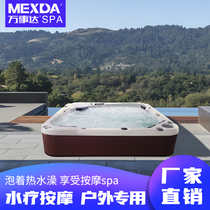 Home villa B&B constant temperature outdoor massage bathtub Mastercard bathroom spa surfing smart hot spring pool party