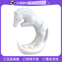 (self-employed) German MEISSEN Meissen porcelain zodiac series horse pure white sketching animal porcelain plastic