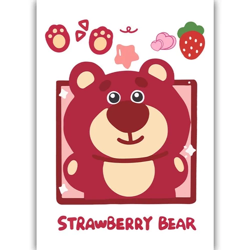 Мультяшная милая клубника, чемодан, наклейка, водонепроницаемые наклейки