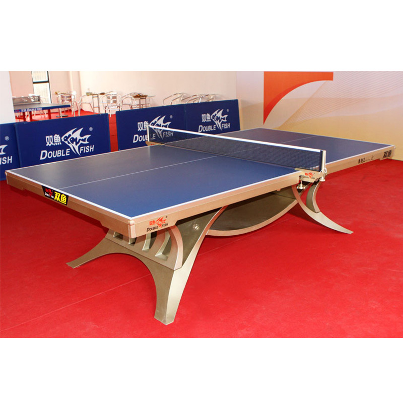 Double Fish Contest Grade KING TABLE TENNIS TABLE TENNIS TABLE EARTH LUXURY GOLD VERSION INDOOR STANDARD MATCH PING PONG TABLE TENNIS TABLE CASE