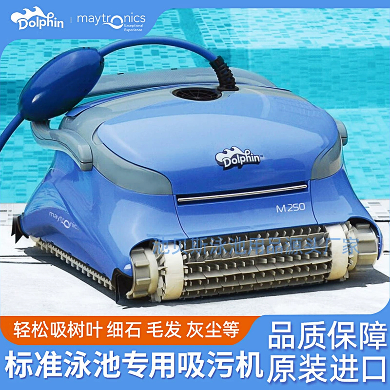 Dolphin Swimming Pool Fully Automatic Cleaning Machine Pool Bottom Cleaning Robot Underwater Cleaning Machine Water Turtle