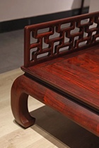 Zambian blood sandalwood African lobular rosewood curved ruler Arhat bed kang table imperial concubine bed semi-enclosed bed antique mahogany furniture