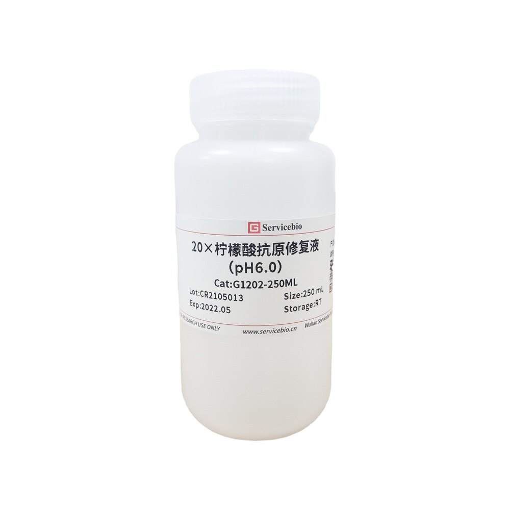 Servicebio 20&times;柠檬酸抗原修复液pH6.0 250mL 200mM柠檬酸缓冲液