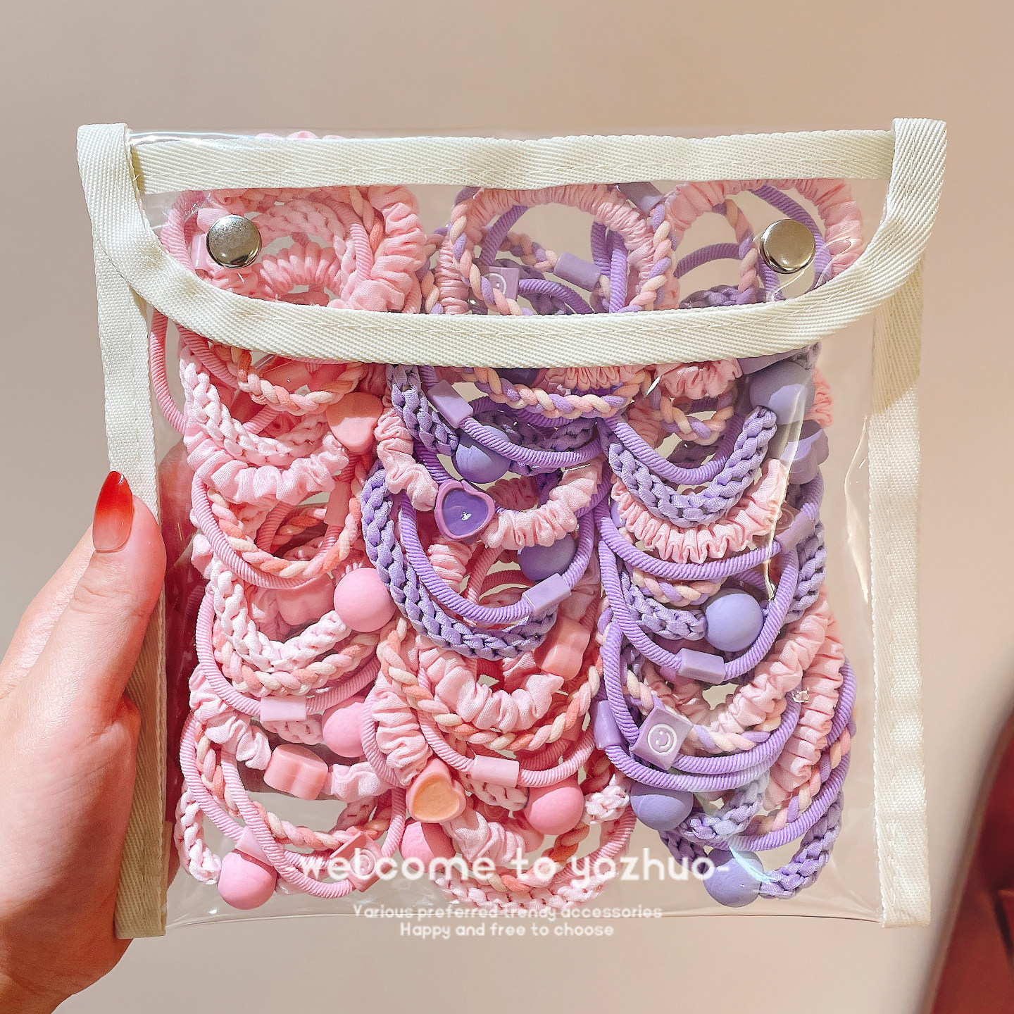 Children's High Ponytail Hair Ties Do Not Damage Hair, Hair Ties for Female Junior High School Students, Hair Ties for Girls, High Elasticity and Durable Hair Ties