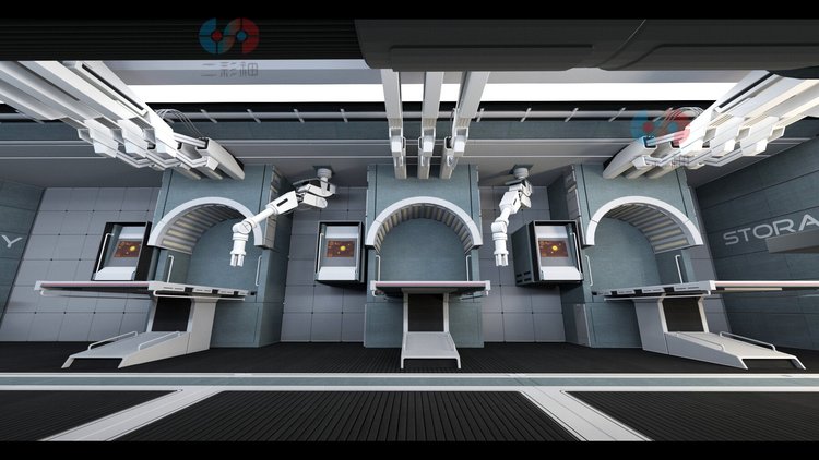 图片[6]-科幻空间站工作室建筑模型fbx建模obj电子产品maya设计素材源文件-cg男孩